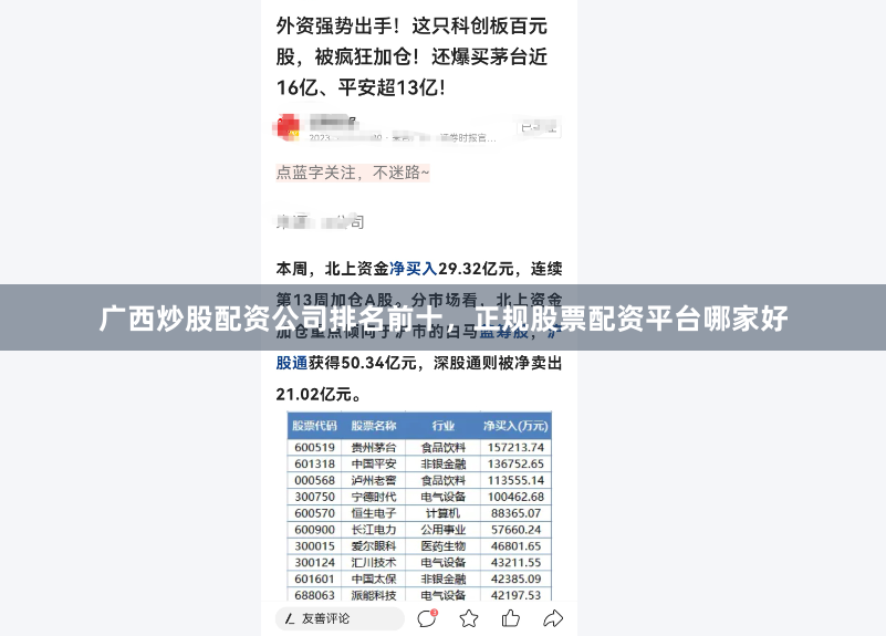 广西炒股配资公司排名前十，正规股票配资平台哪家好
