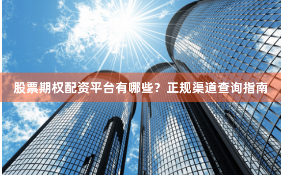 股票期权配资平台有哪些？正规渠道查询指南